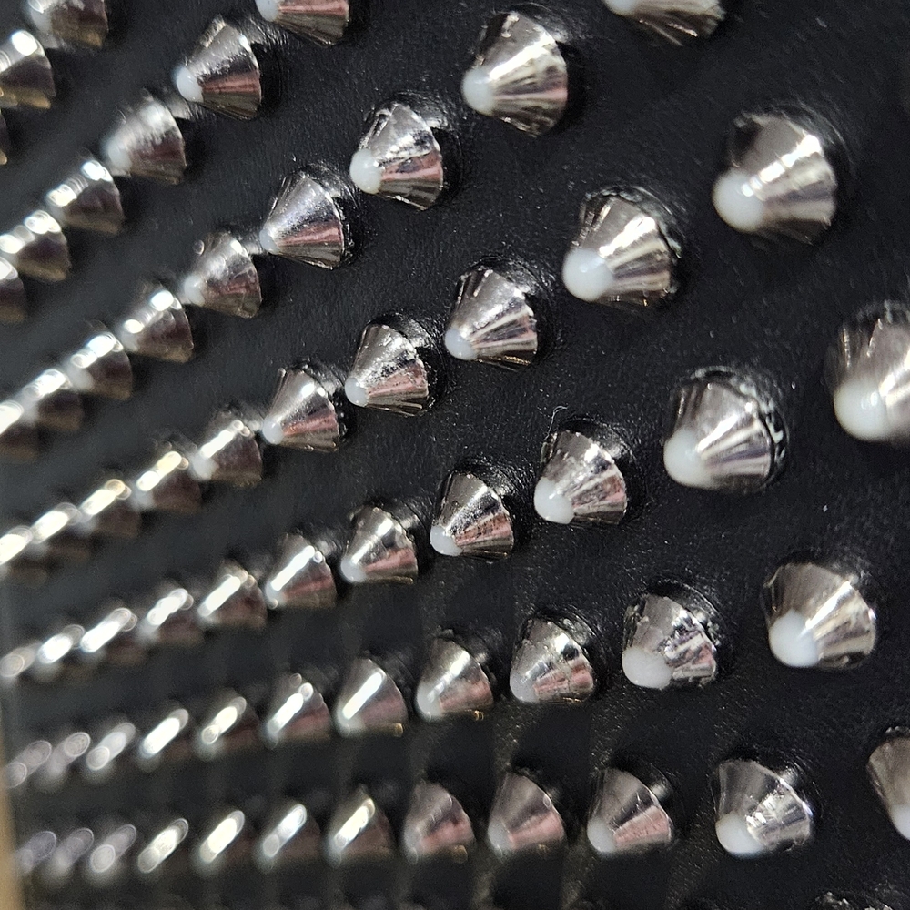 Christian Louboutin Studded Black Wallet with Silver Accents - Picture 8 of 17